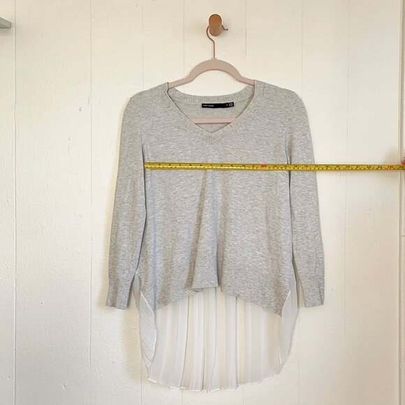 Karen Millen Gray and White Layered Sweater - Picture 3 of 5